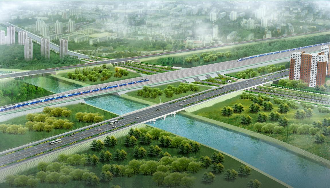 包哈公路跨经十九路立交桥